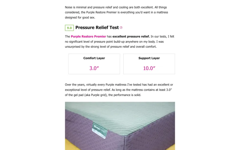 Close-up of Purple GelFlex Grid material